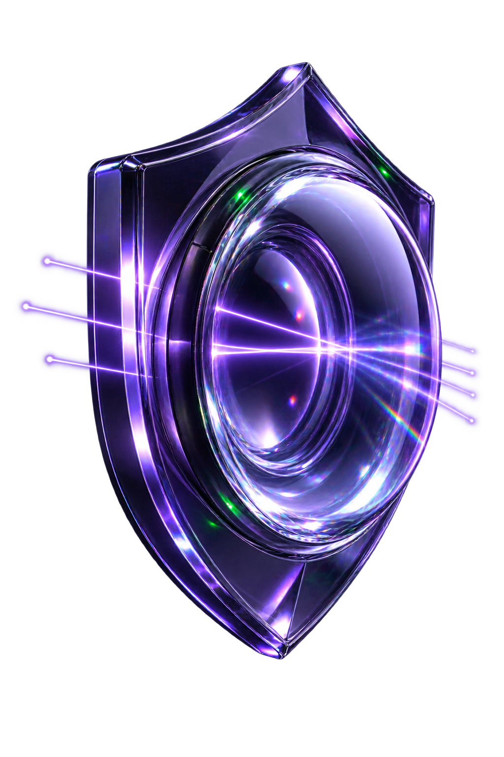 Abstract glass lens representing UmbraGlass security review.